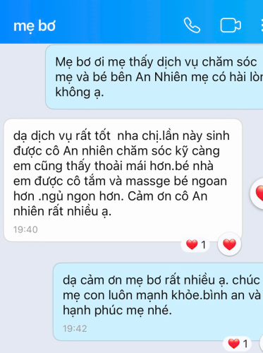 Mẹ bơ đồng hàng cùng an nhiên spa