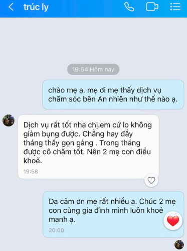 Mẹ Trúc Ly đồng hành cùng an nhiên spa